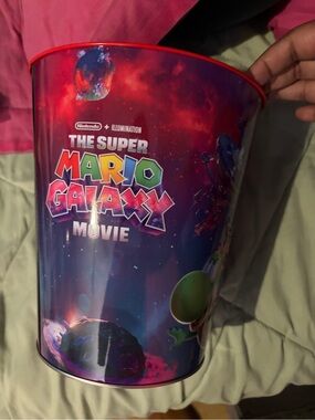 Nintendo Super Mario Galaxy Movie Popcorn Bucket - Red & Purple